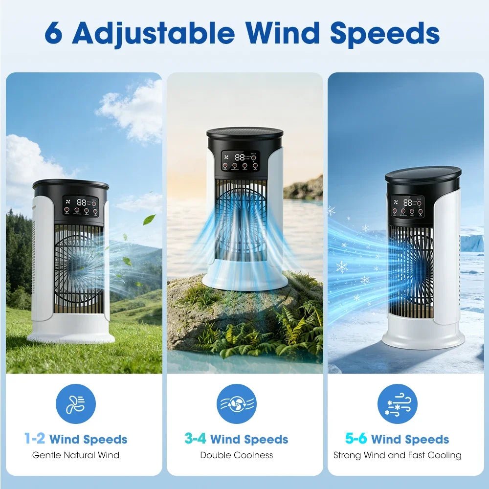 FreshWind ochlazovač 3 v 1 s zvlhčovačem a LED osvětlením