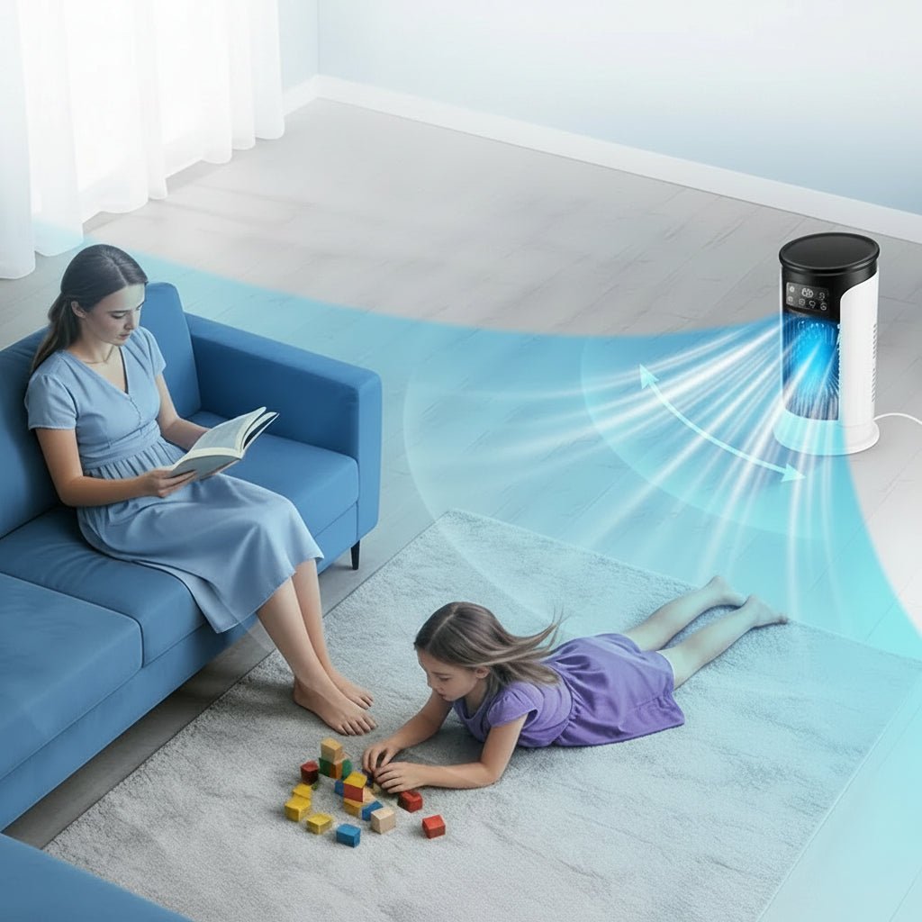 FreshWind ochlazovač 3 v 1 s zvlhčovačem a LED osvětlením