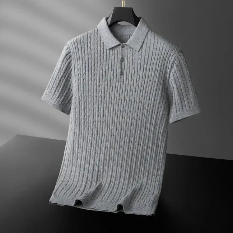 Loric Cotton Polo - Redwood Main
