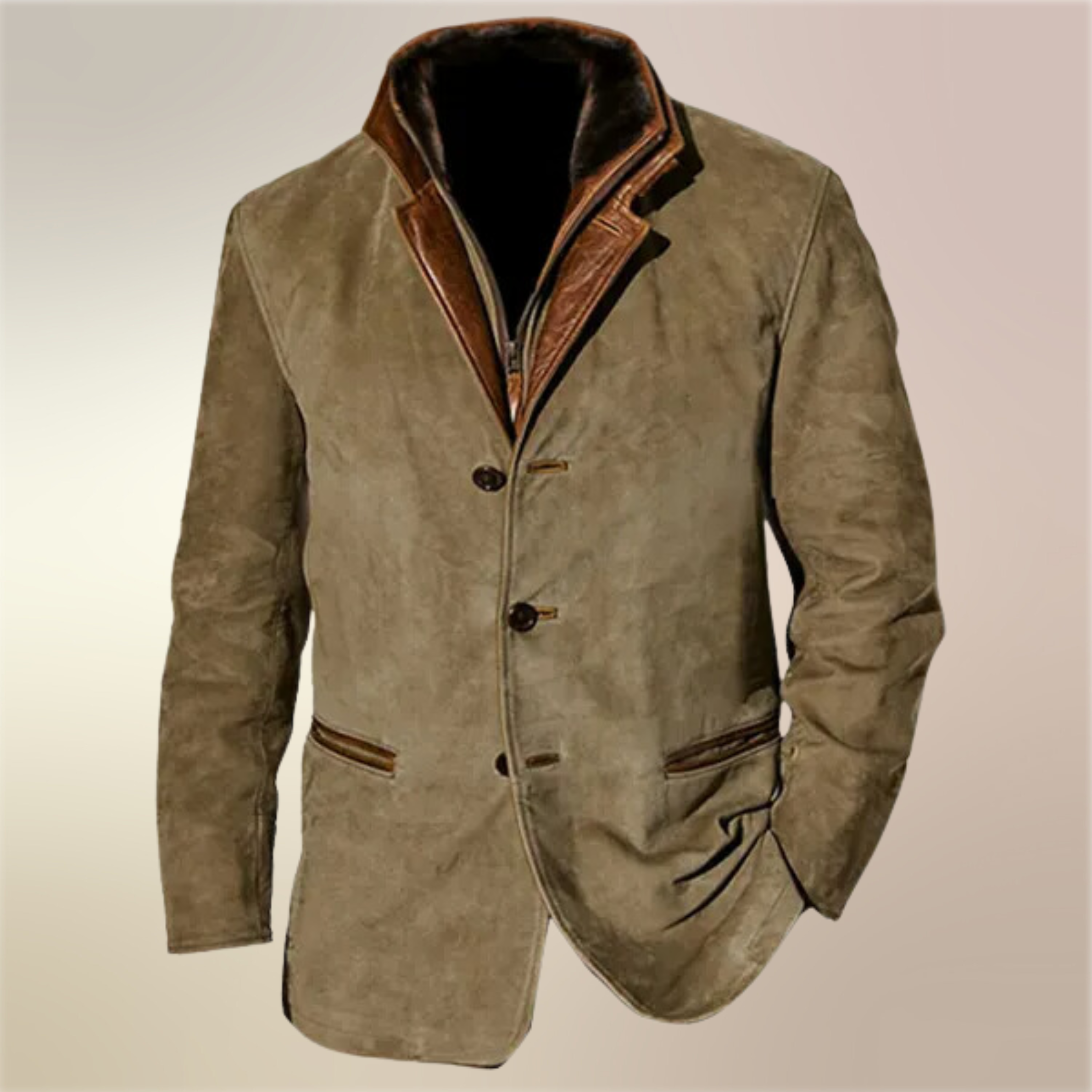 Men's vintage khaki jacket