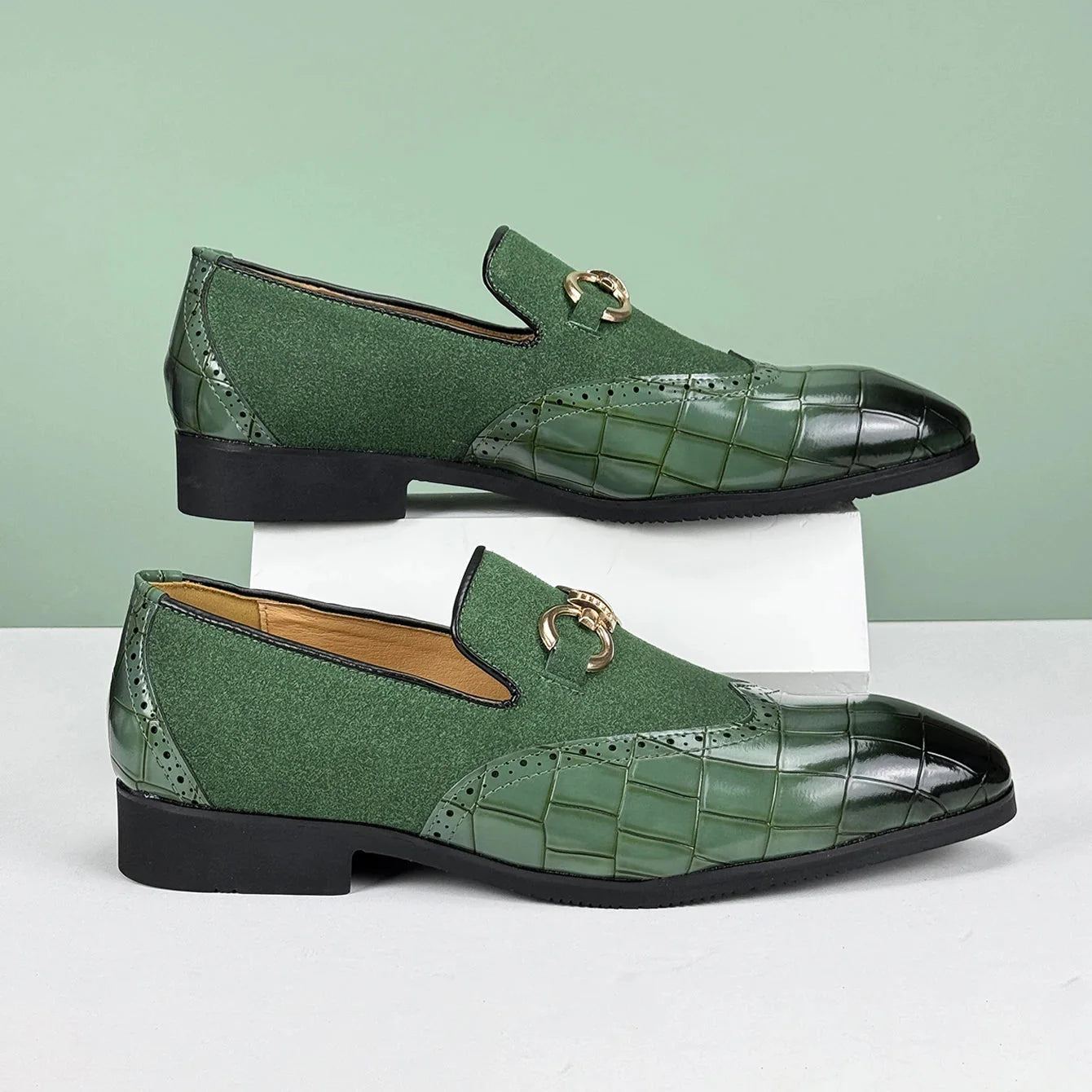 Valerio Leather Loafers - Redwood Main