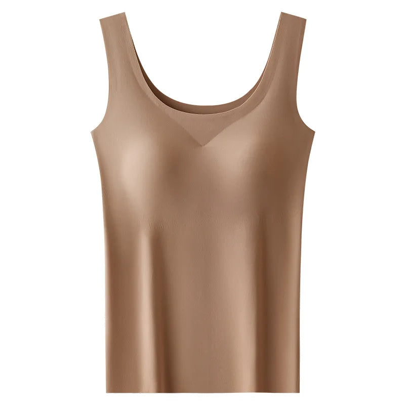 Seamless top med integreret bh