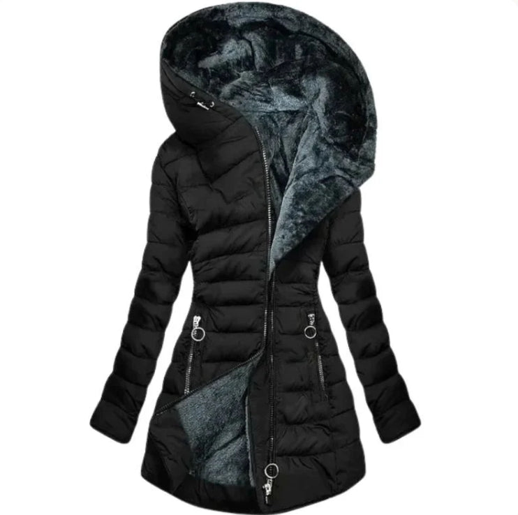 Parka Elegante in Lana per Donne