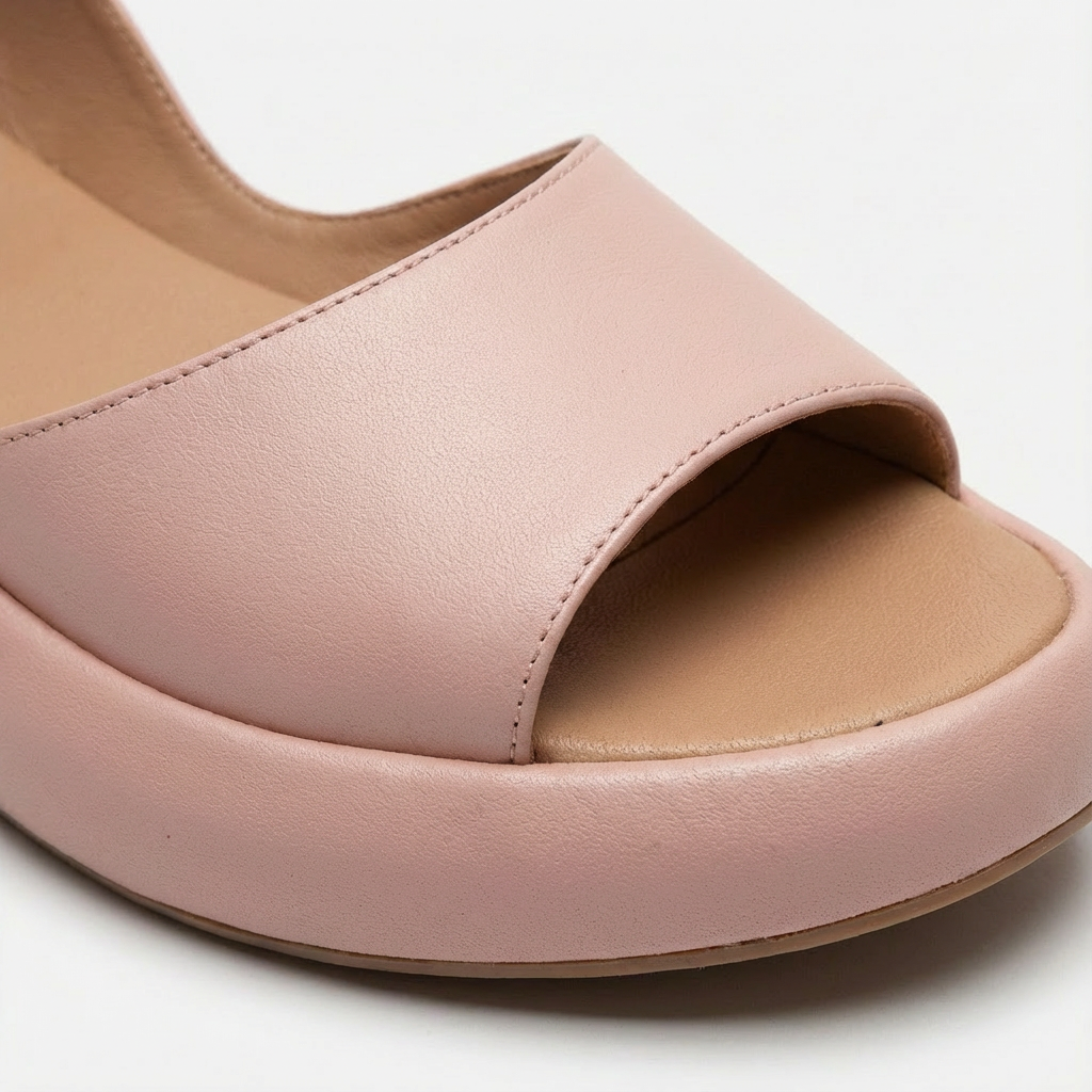 Women's wedge sandals with open toe and back strap | Comfortable