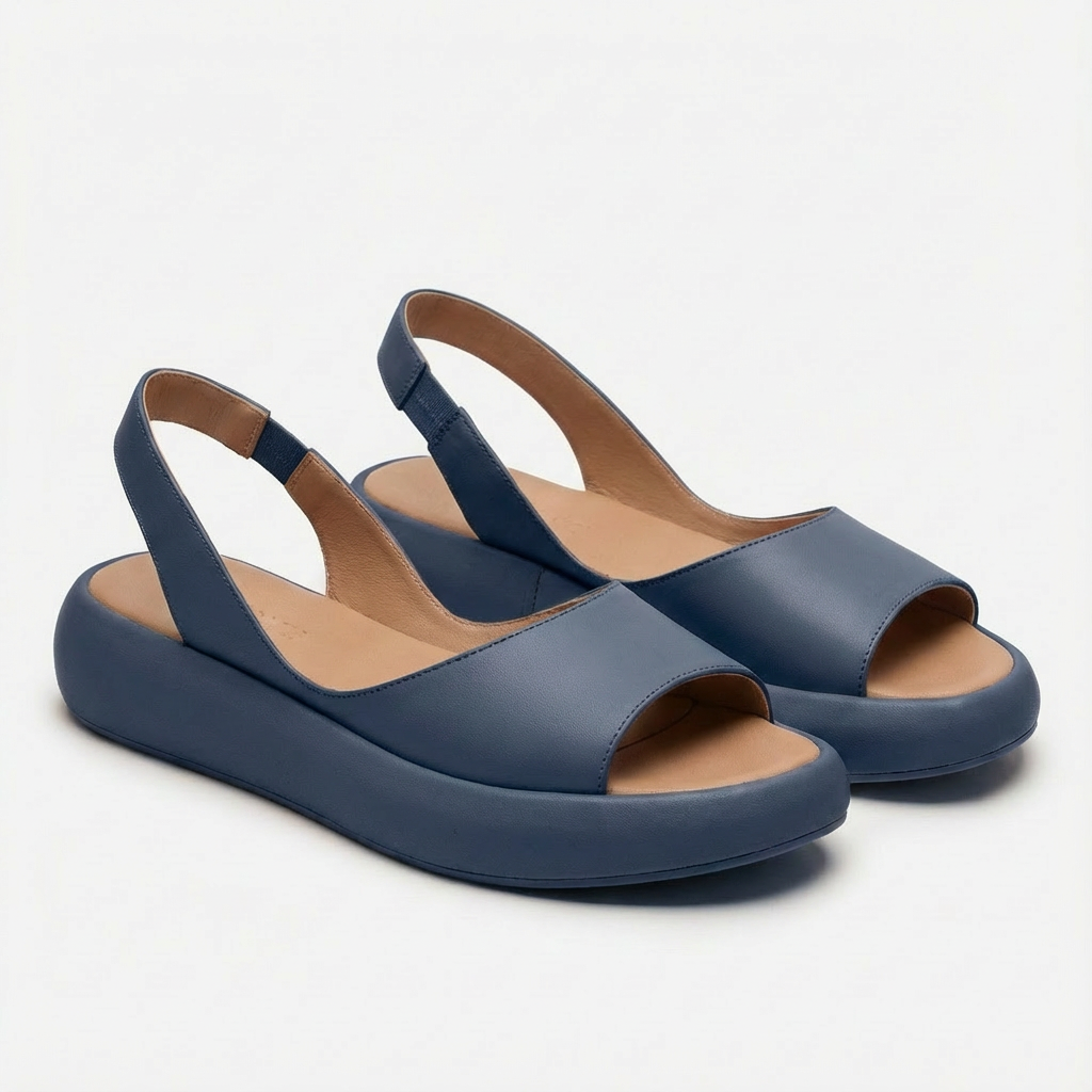 Women's wedge sandals with open toe and back strap | Comfortable