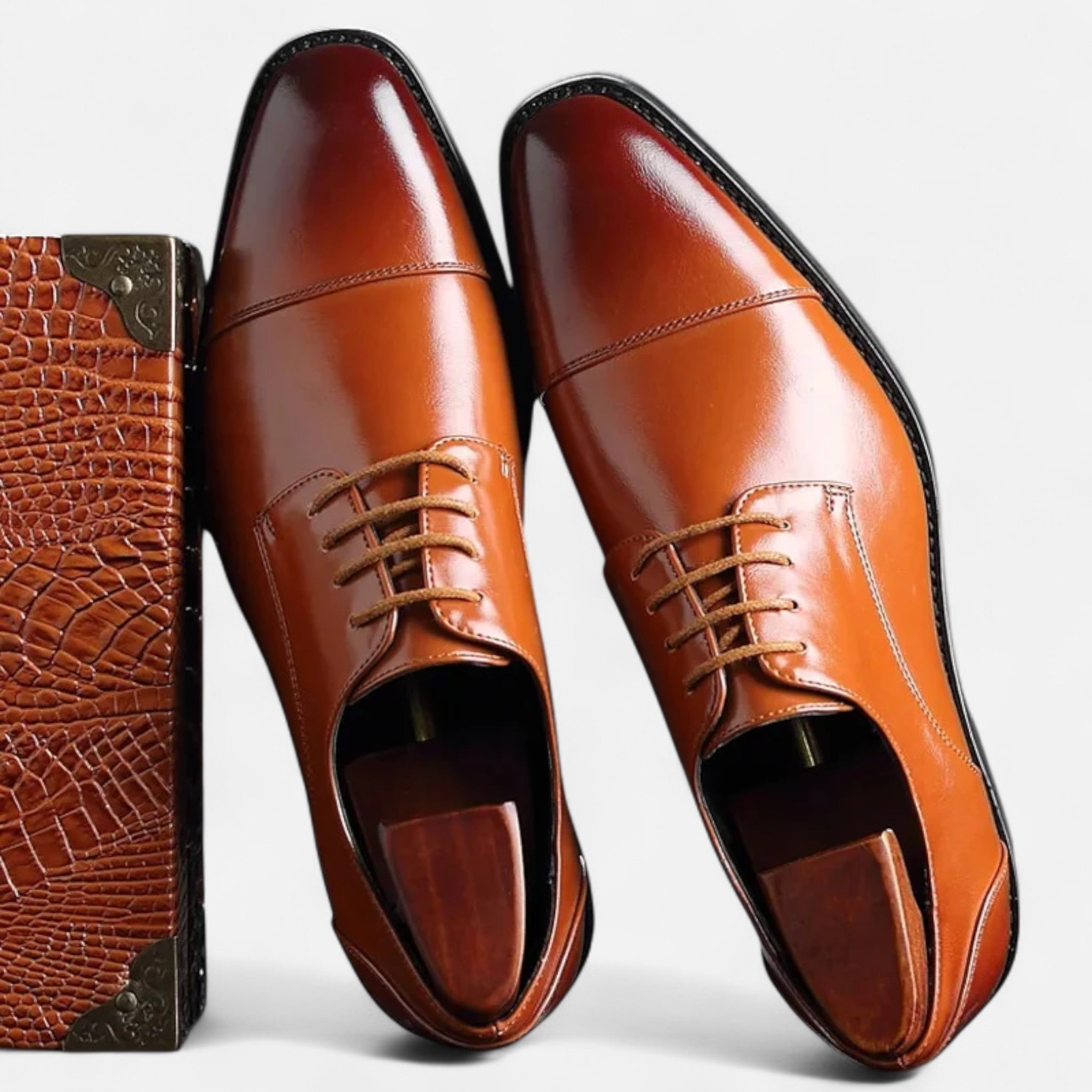 Scarpe Oxford Eleganti da Uomo con Allacciatura Classica