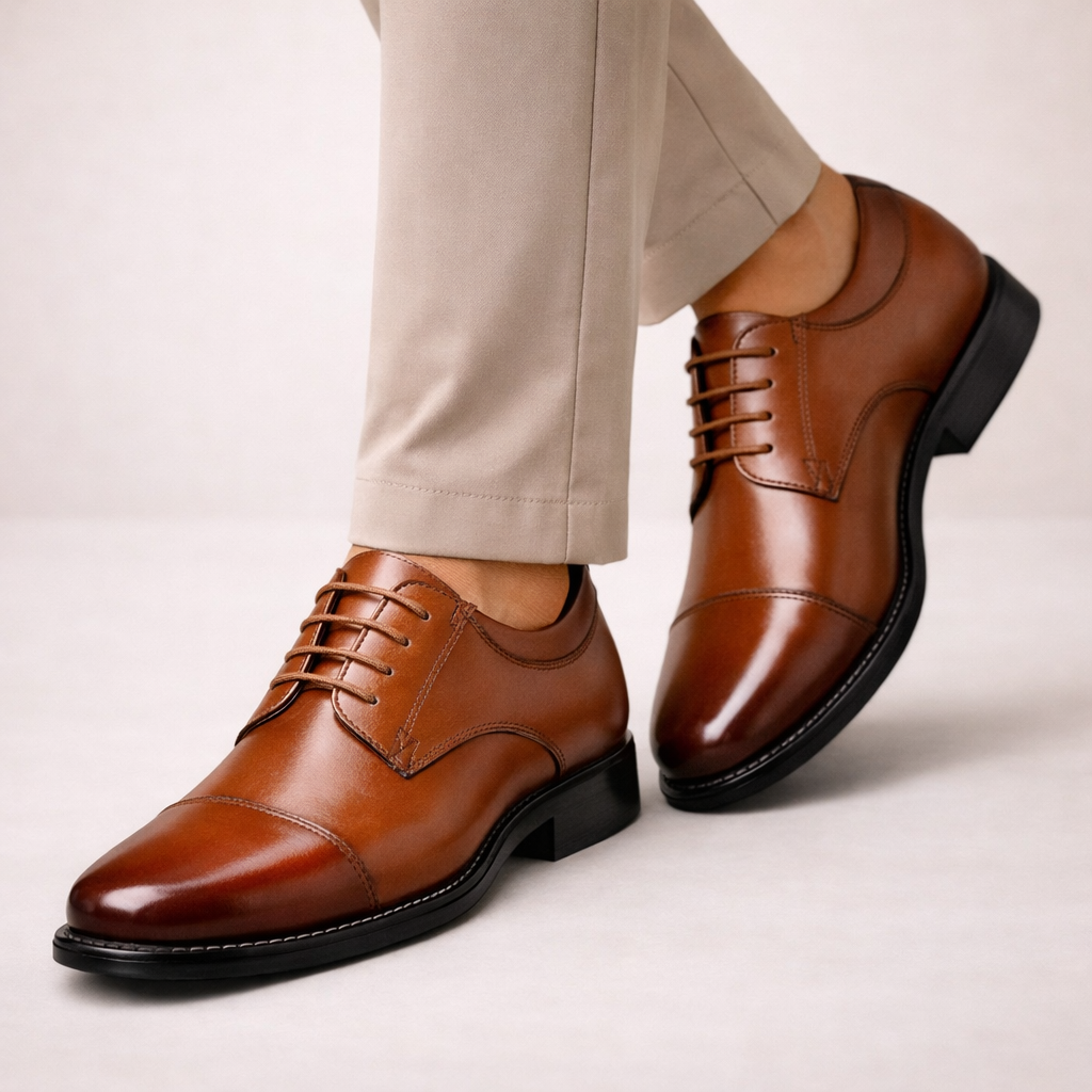Scarpe Oxford Eleganti da Uomo con Allacciatura Classica