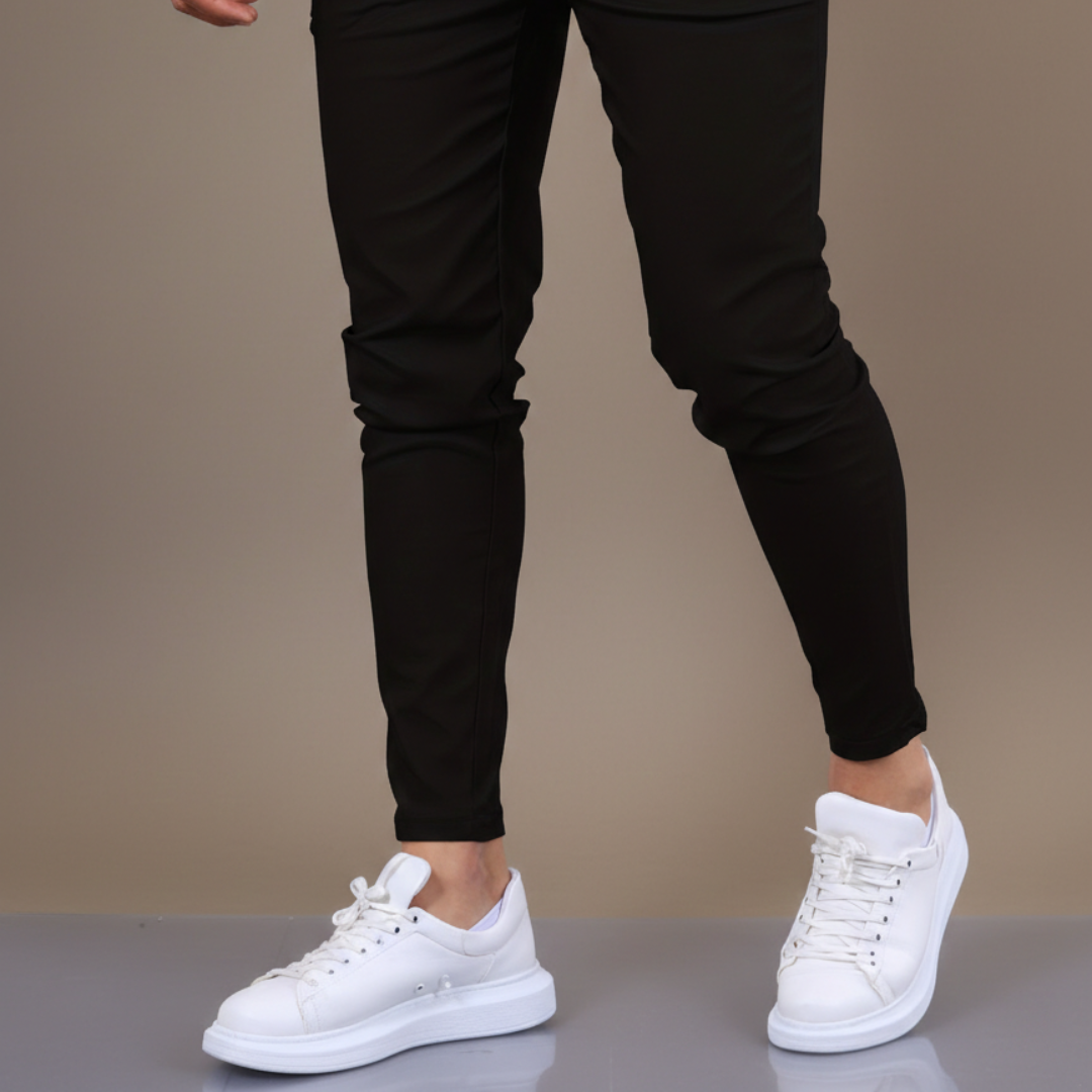 Unax | Men's Skinny Fit Chino Pants with Narrow Ankles, Side Pockets, and Belt Loops