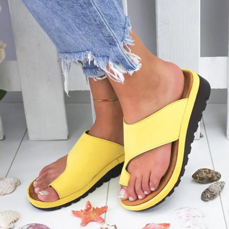 Sandalias ergonómicas para mujer para juanete