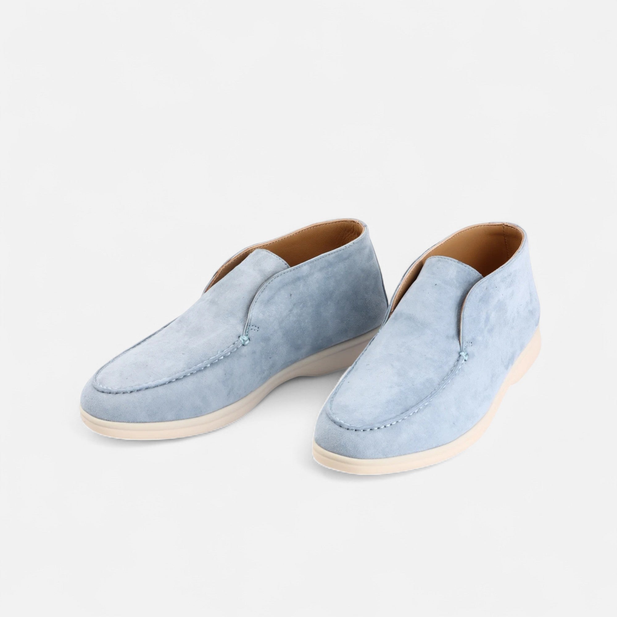 Men's Suede Mule Loafers - Heritage Camel