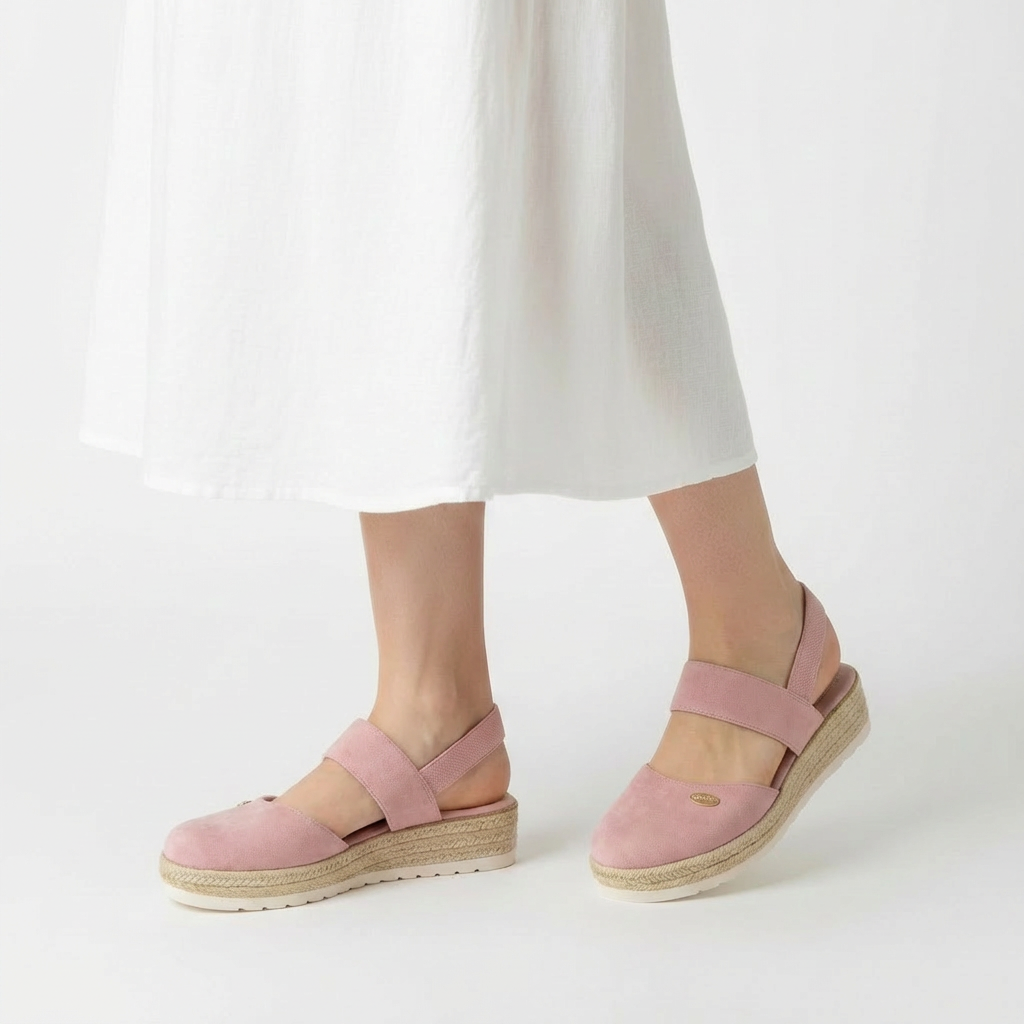 Γυναικεία πέδιλα espadrilles με λουράκι και πλατφόρμα σόλα για το καλοκαίρι