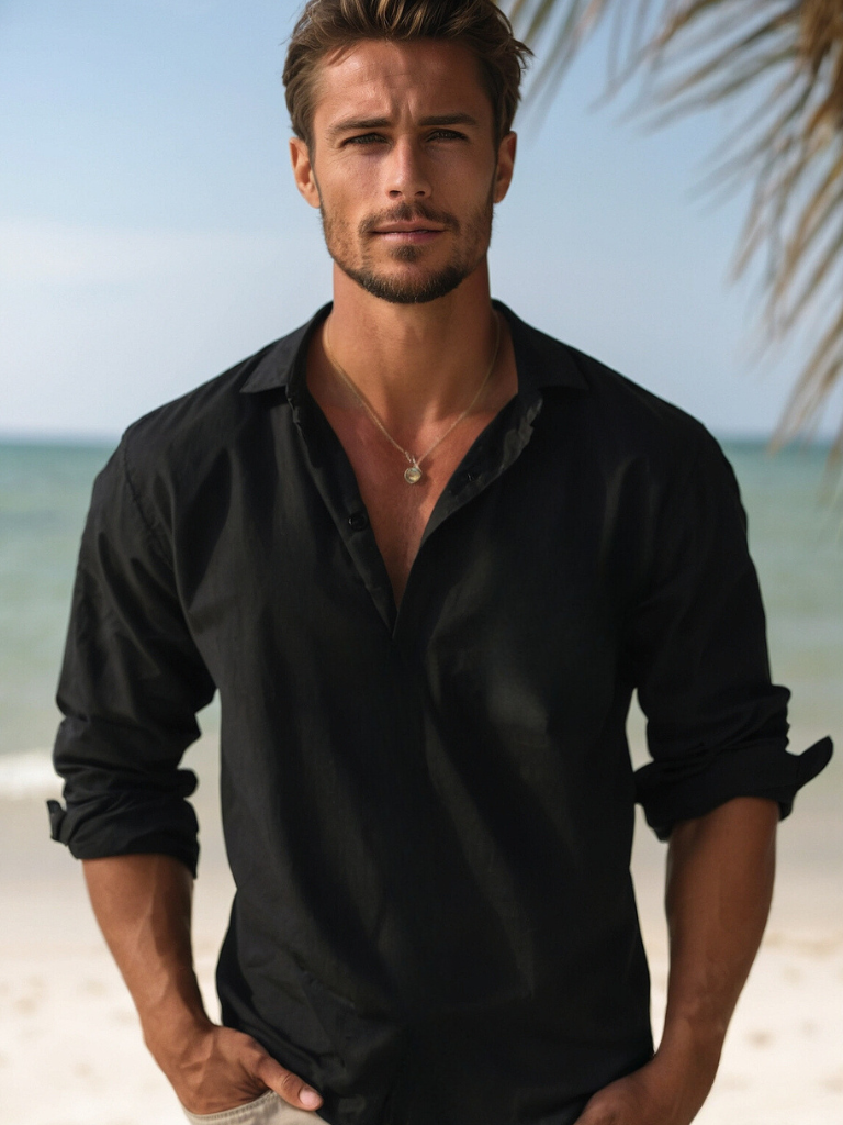 Men's Casual Summer Shirt in Breathable Fabric