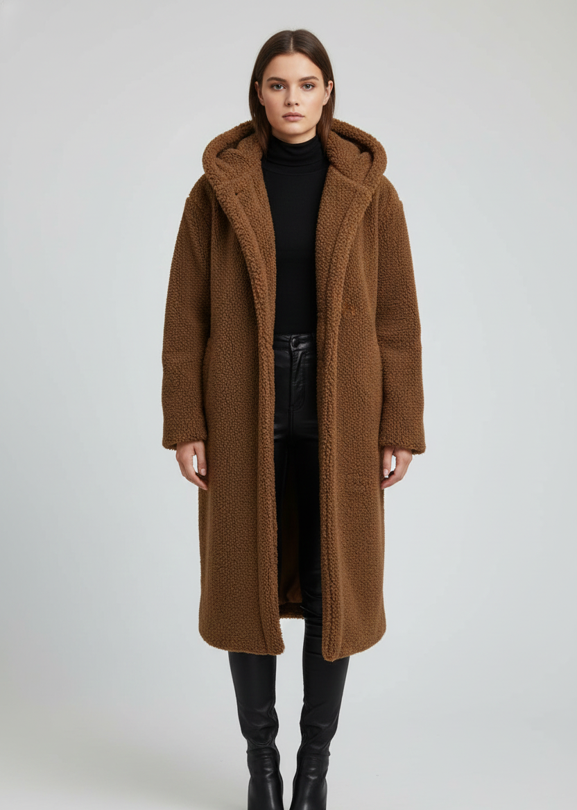 Valerios Fashion cappotto donna in pelliccia sintetica