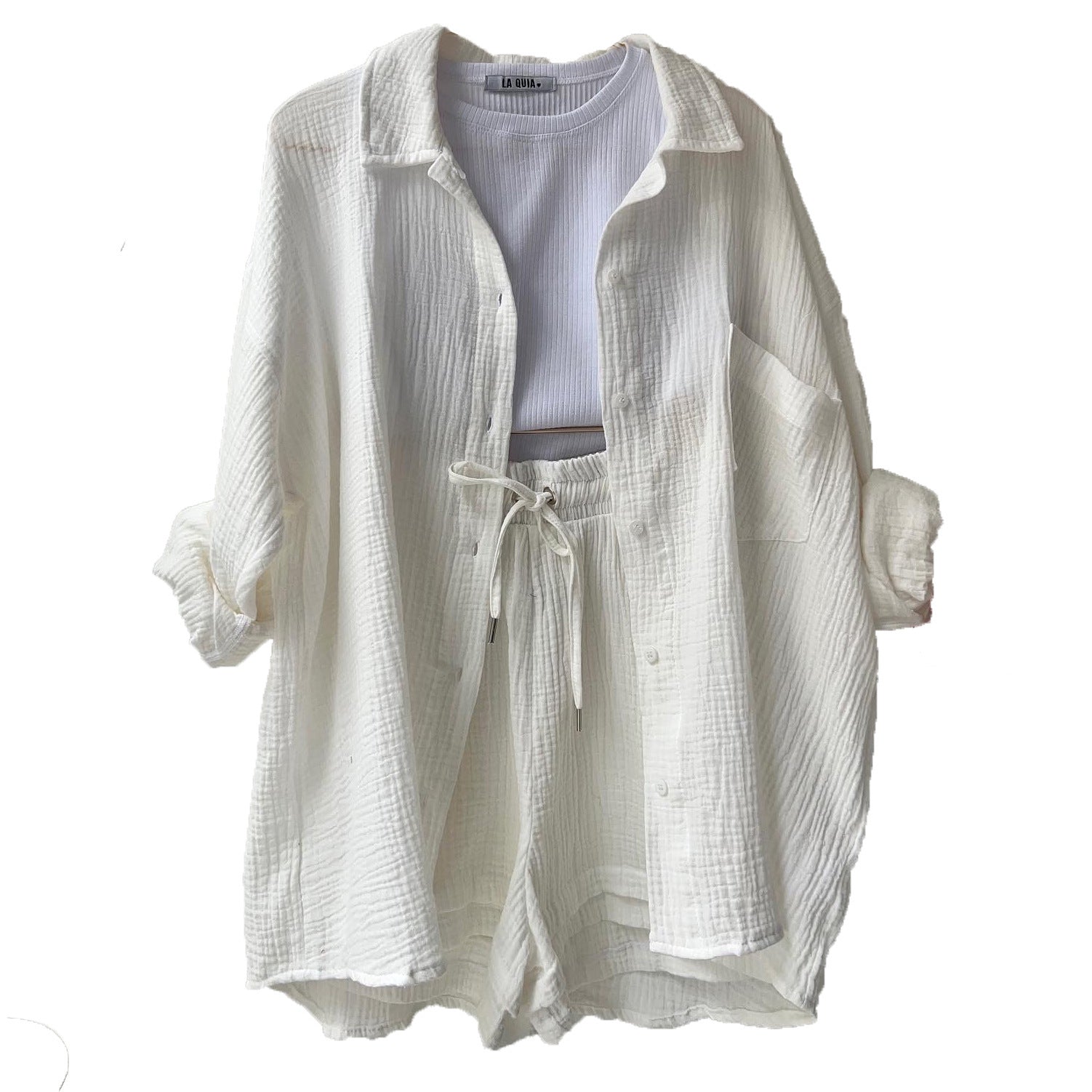 Two-Piece Summer Set | Women's Shirt and Shorts