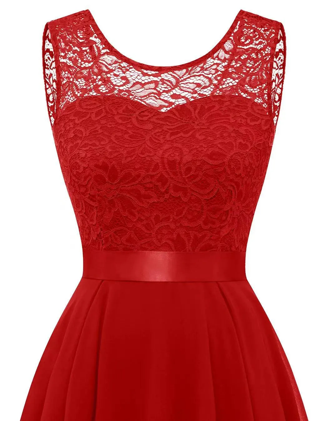 Vestido de Festa Assimétrico High-Low Elegante Sem Mangas