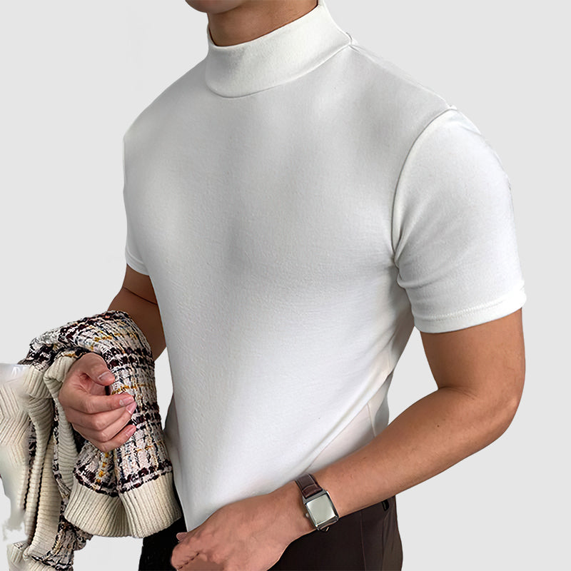 Herre T-shirt i blød elastisk bomuld | Åndbar rundhalset T-shirt til daglig brug | Fleksibel pasform