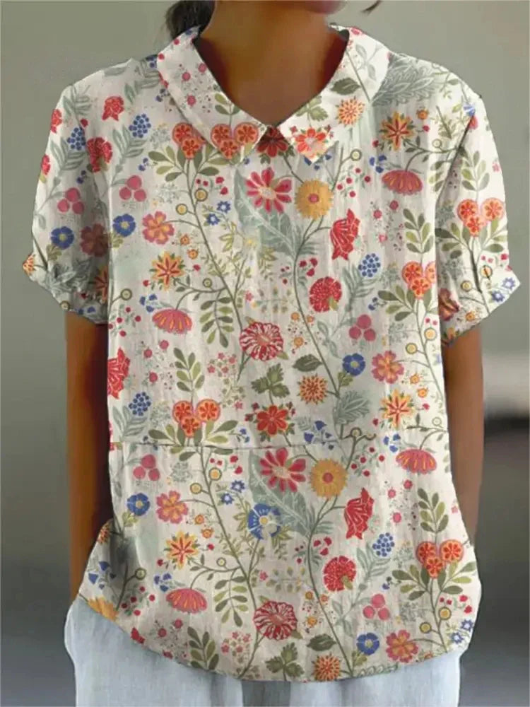Blusa floreale elegante per donne