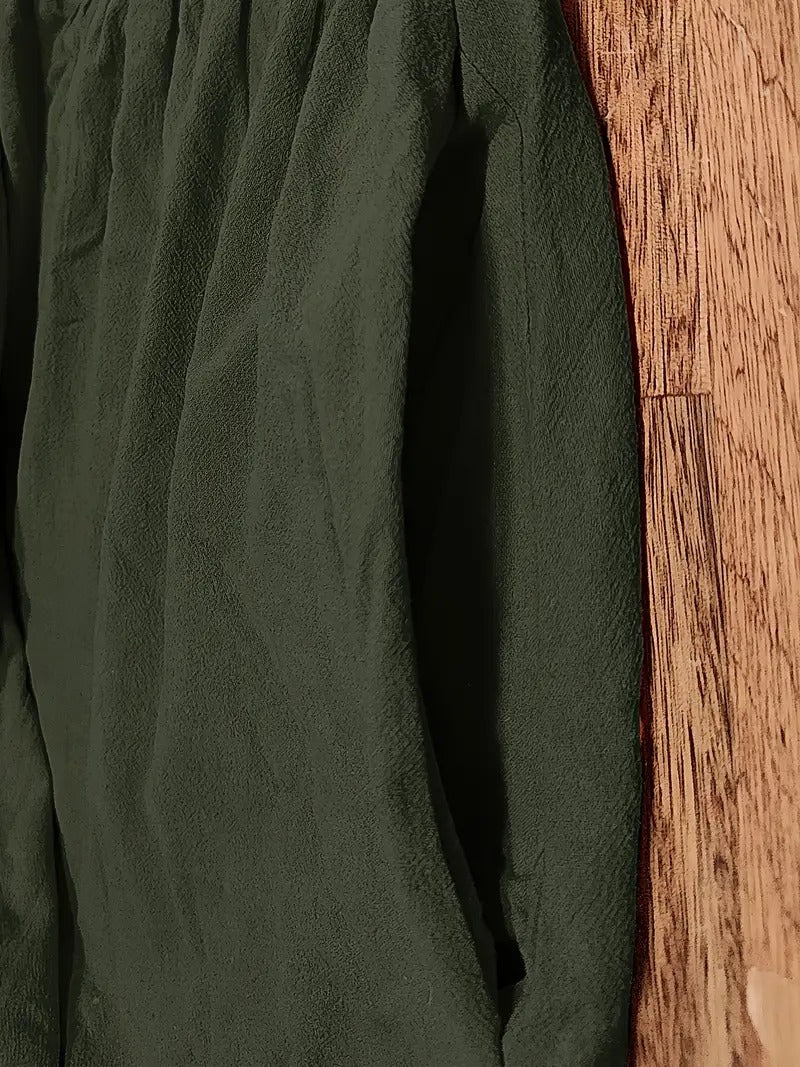 Vestido em Linho Premium com Bolsos