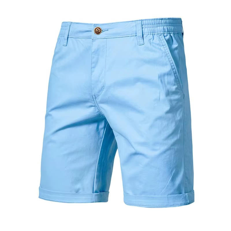 Pantalones Cortos de Hombre de Algodón con Bolsillos