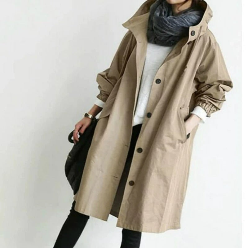 Tina - Elegant trenchcoat i bomuld