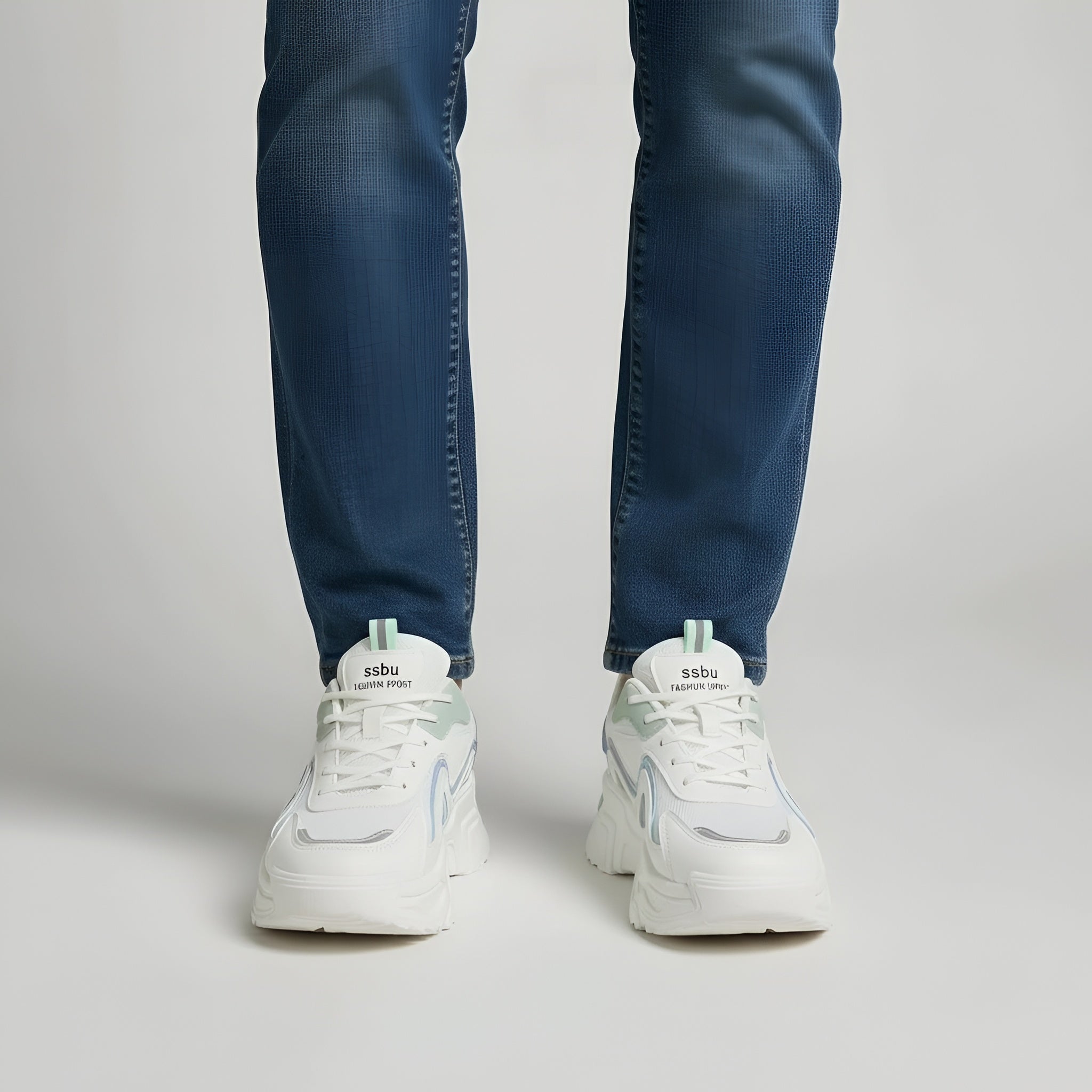 Γυναικεία chunky sneakers με πλατφόρμα, αθλητικά παπούτσια με ψηλή σόλα, casual με κορδόνια, άνετα