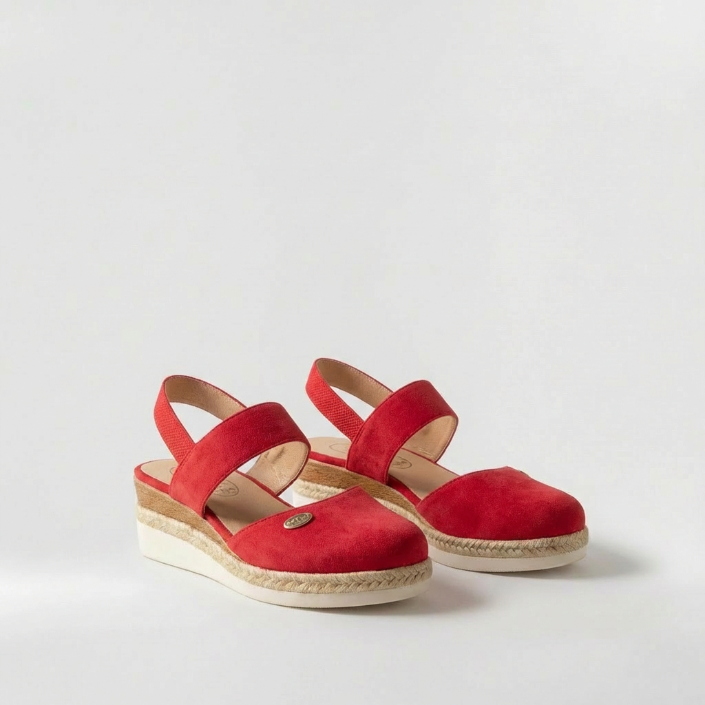 Γυναικεία πέδιλα espadrilles με λουράκι και πλατφόρμα σόλα για το καλοκαίρι