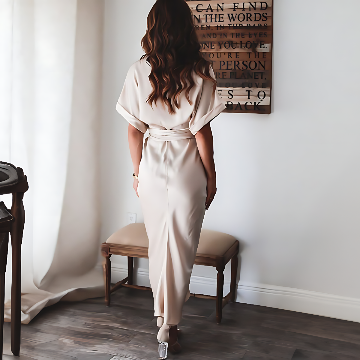 Elegancka sukienka z falbankami