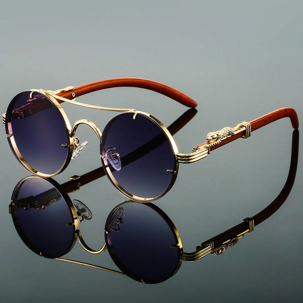 Lunettes de Soleil Vintage à Double Pont - Style Rétro et Protection Moderne