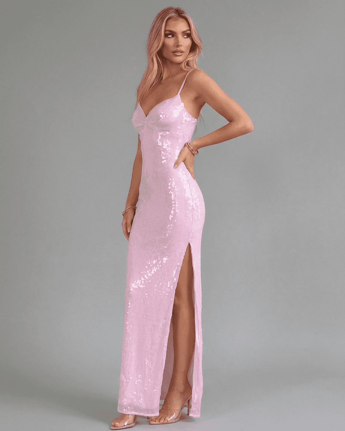 Abito Maxi Celeste