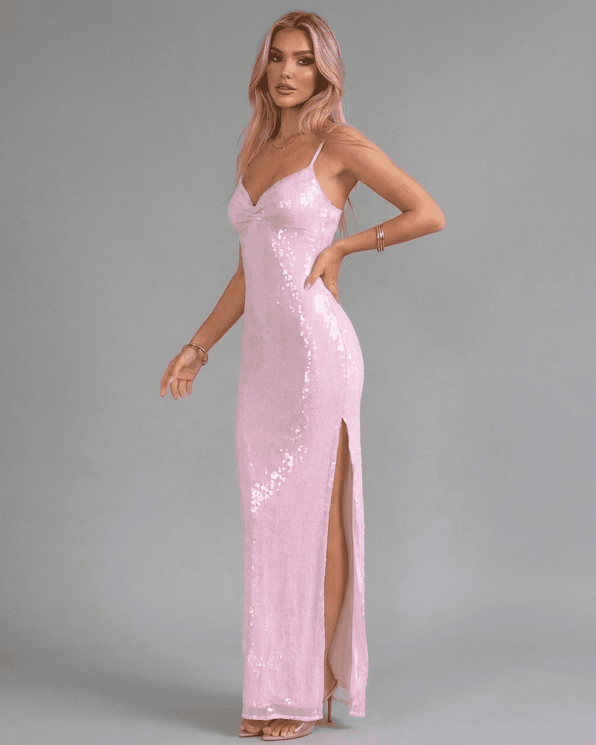Abito Maxi Celeste