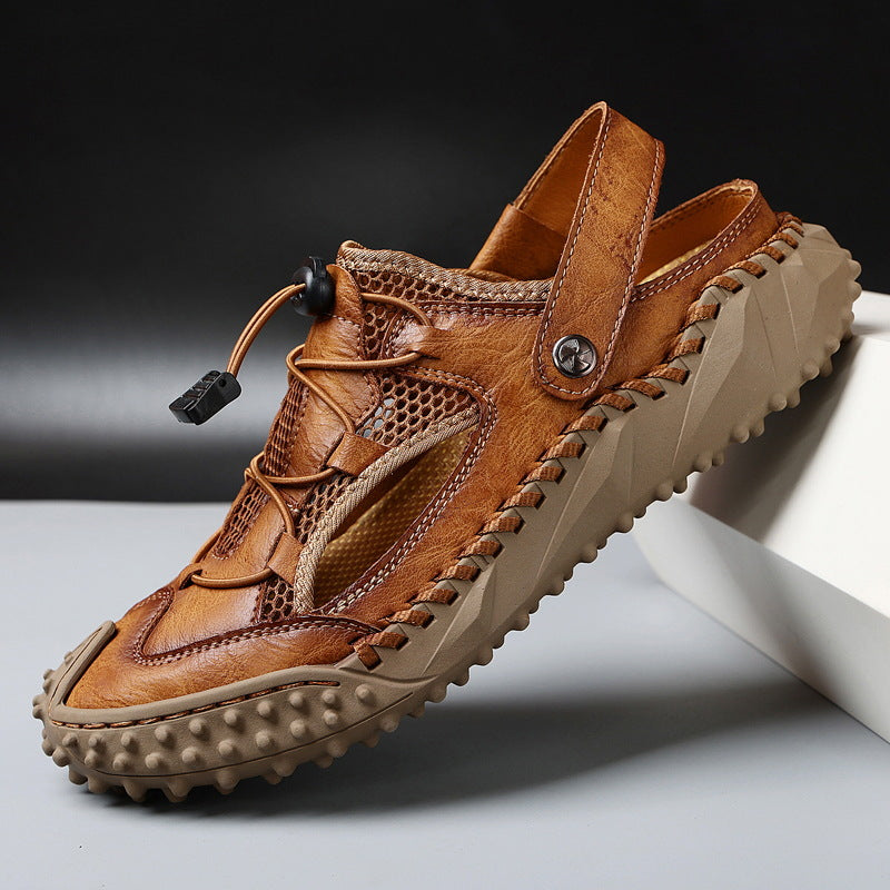 Men's Closed-Toe Sandals with Back Strap