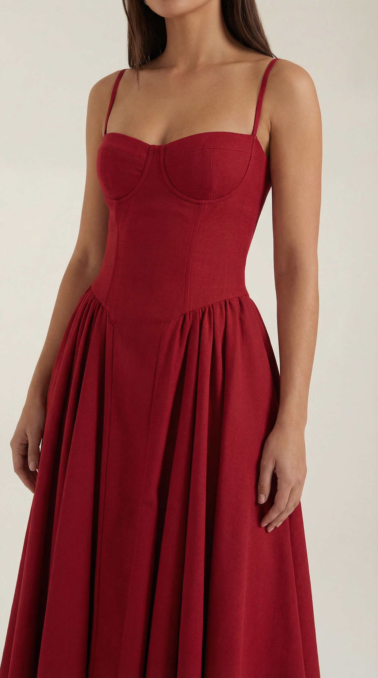 Odette Midi Dress with Bodice