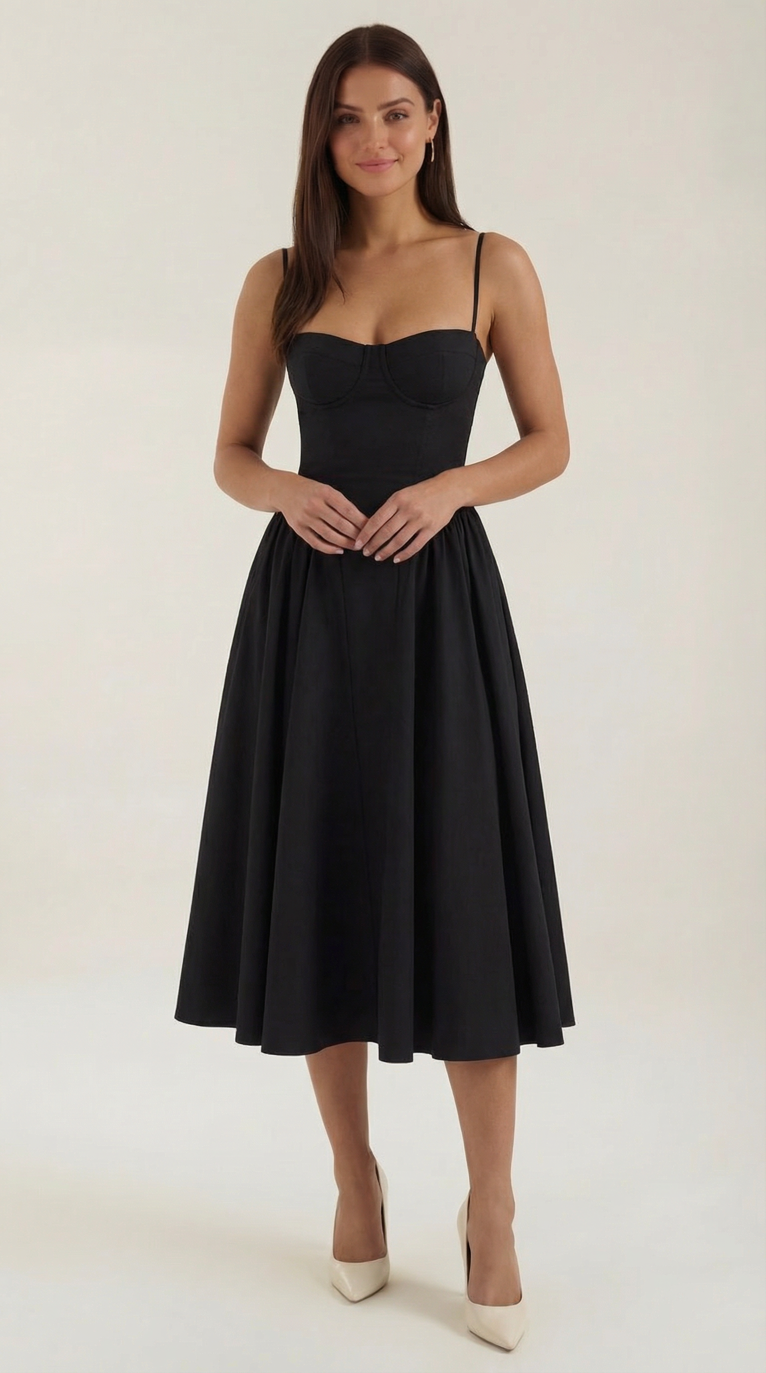 Odette Midi Dress with Bodice