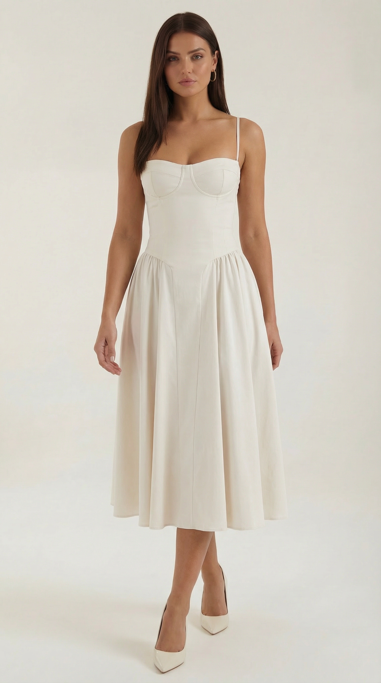 Odette Midi Dress with Bodice