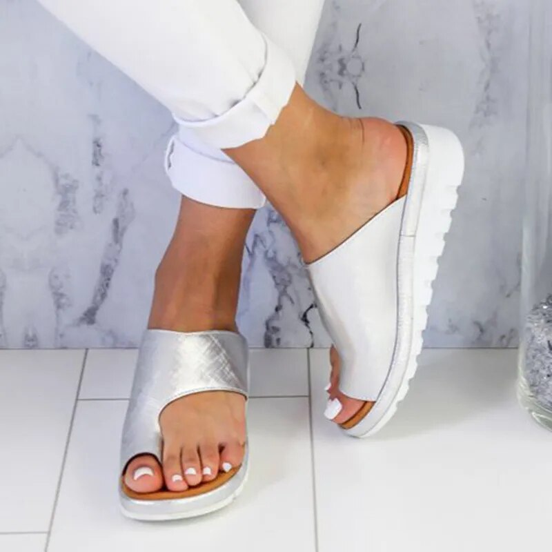 Sandalias ergonómicas para mujer para juanete