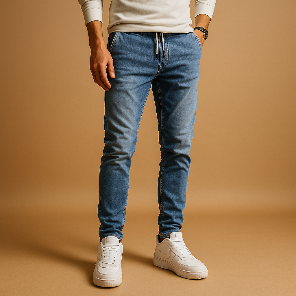 Men's Slim Fit Jeans in Stretch Denim for Everyday Use