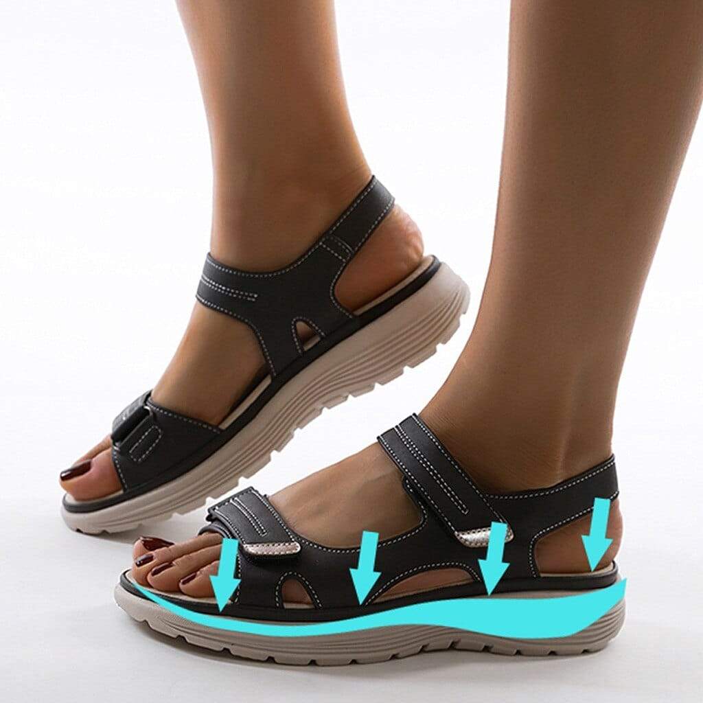 Sandales orthopédiques pour femme avec semelle anatomique et semelle intérieure