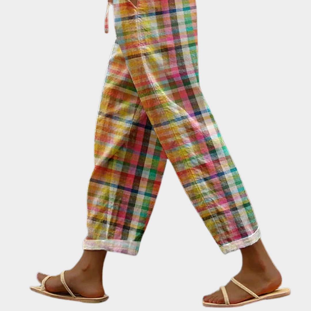 Comfort Plaid Pants