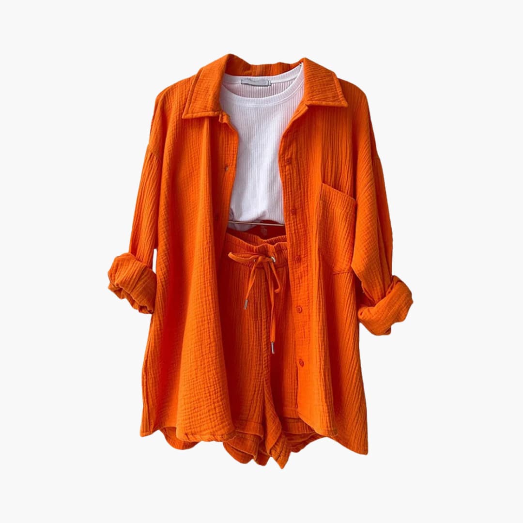 Two-Piece Summer Set | Women's Shirt and Shorts