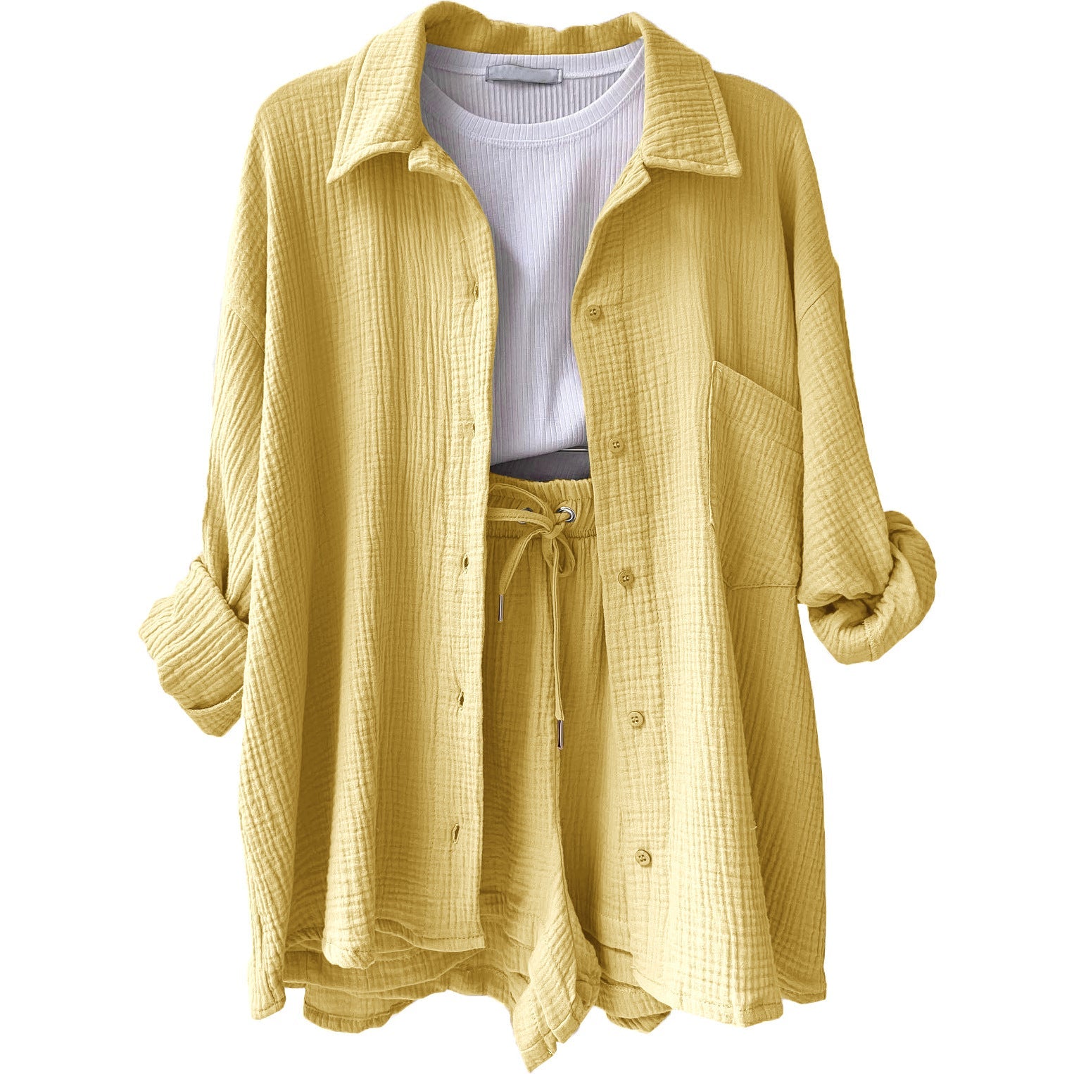 Two-Piece Summer Set | Women's Shirt and Shorts