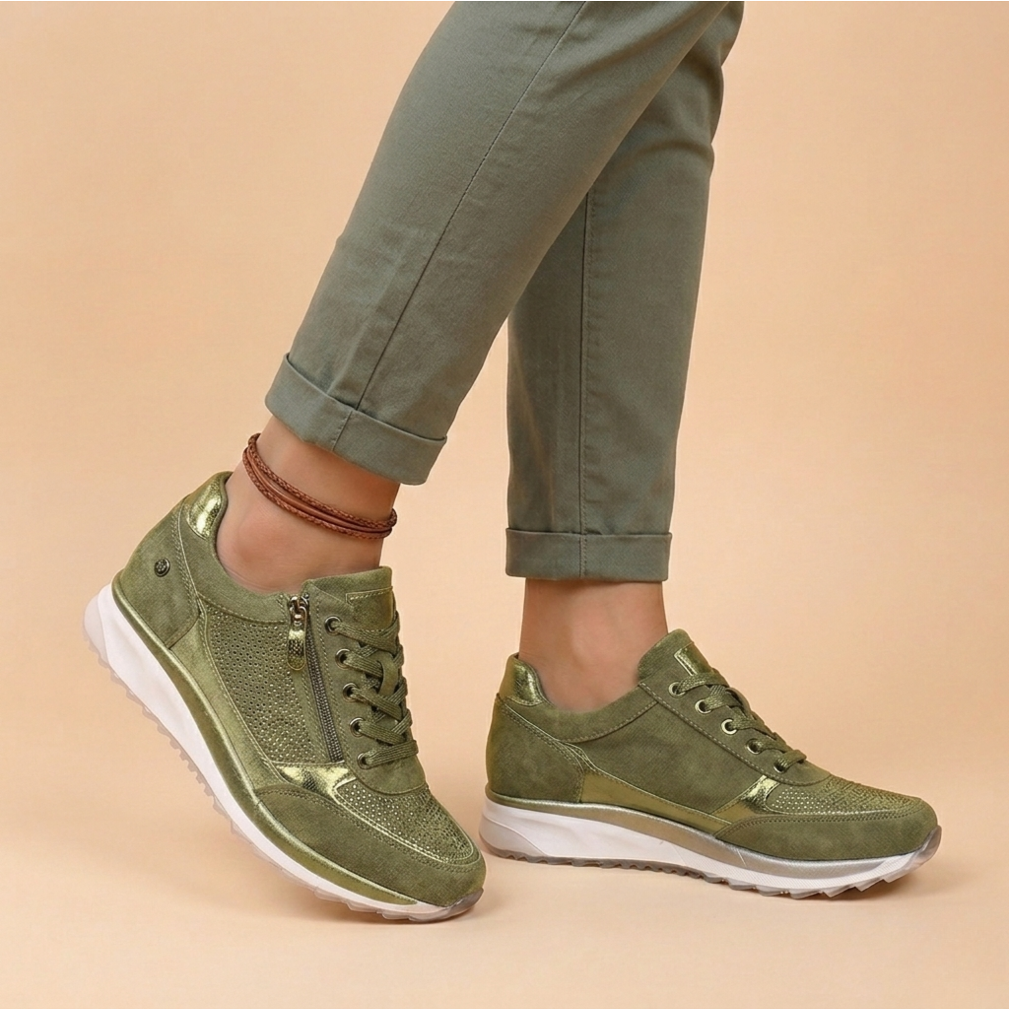 Women's Cushioned Sports Shoes with Non-Slip Sole