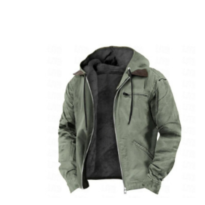 Giacca Invernale da Uomo con Cappuccio Calda e Spessa | Giacca da Esterno con Fodera Interna Morbida