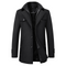 Cappotto Lungo da Uomo Slim Fit con Collo Alto | Soprabito Invernale Elegante e Caldo