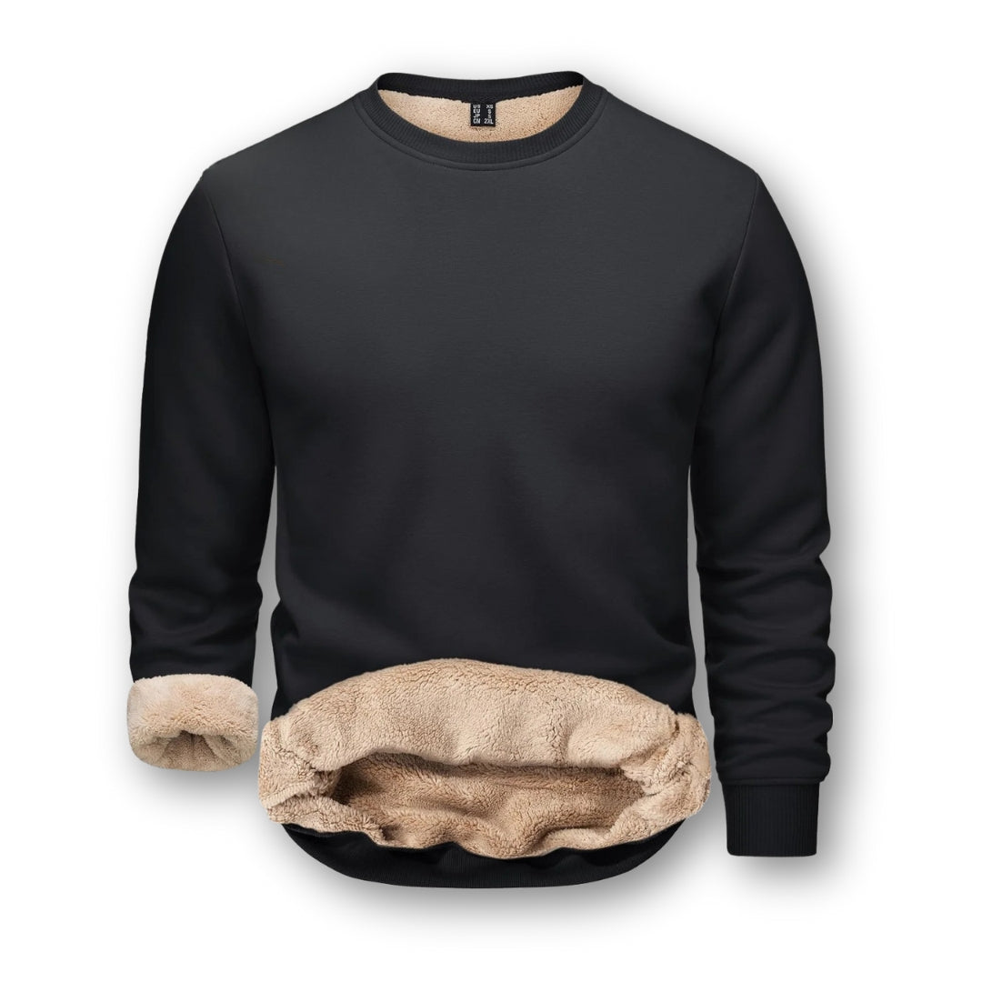 Pulover din fleece căptușit