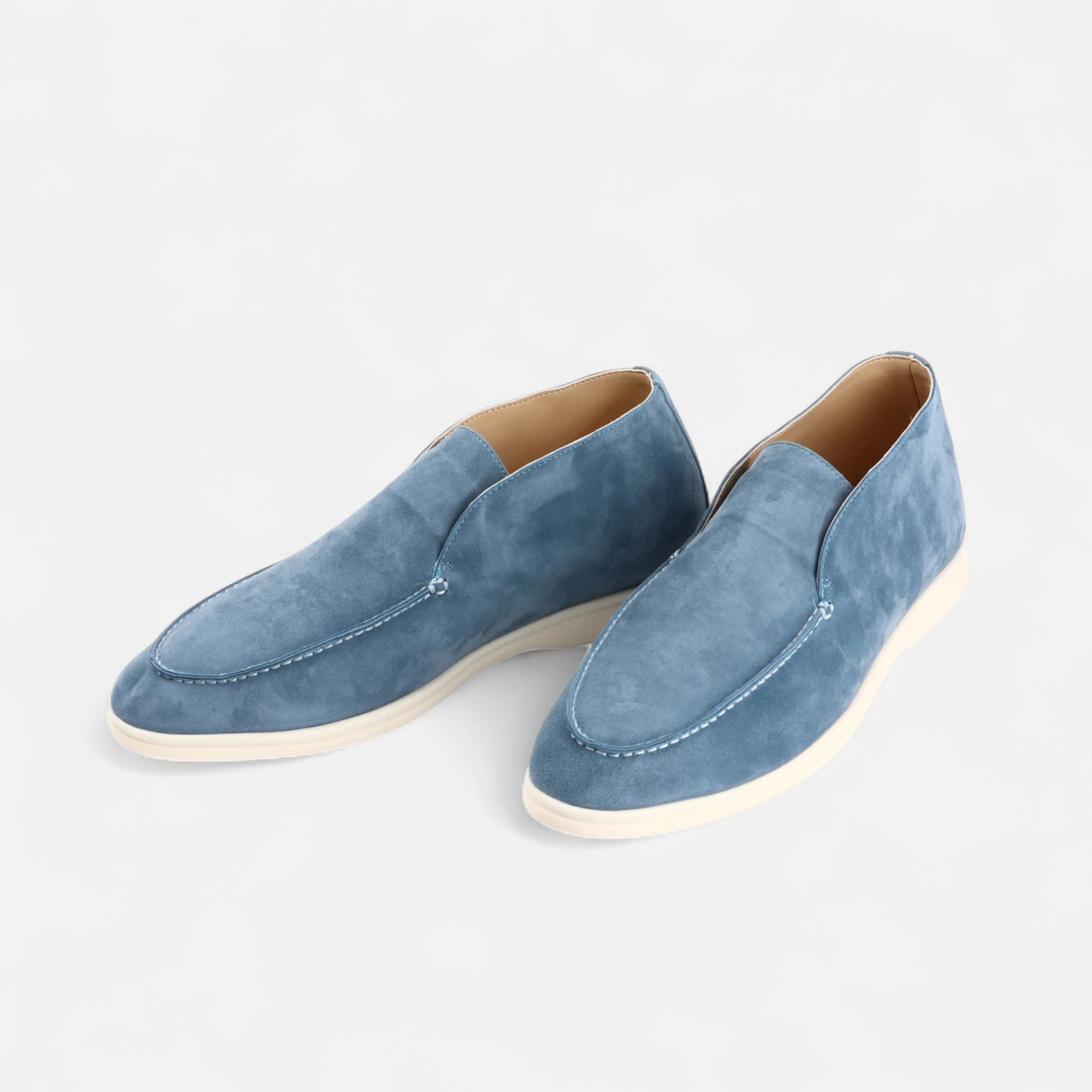 Men's Suede Mule Loafers - Heritage Camel