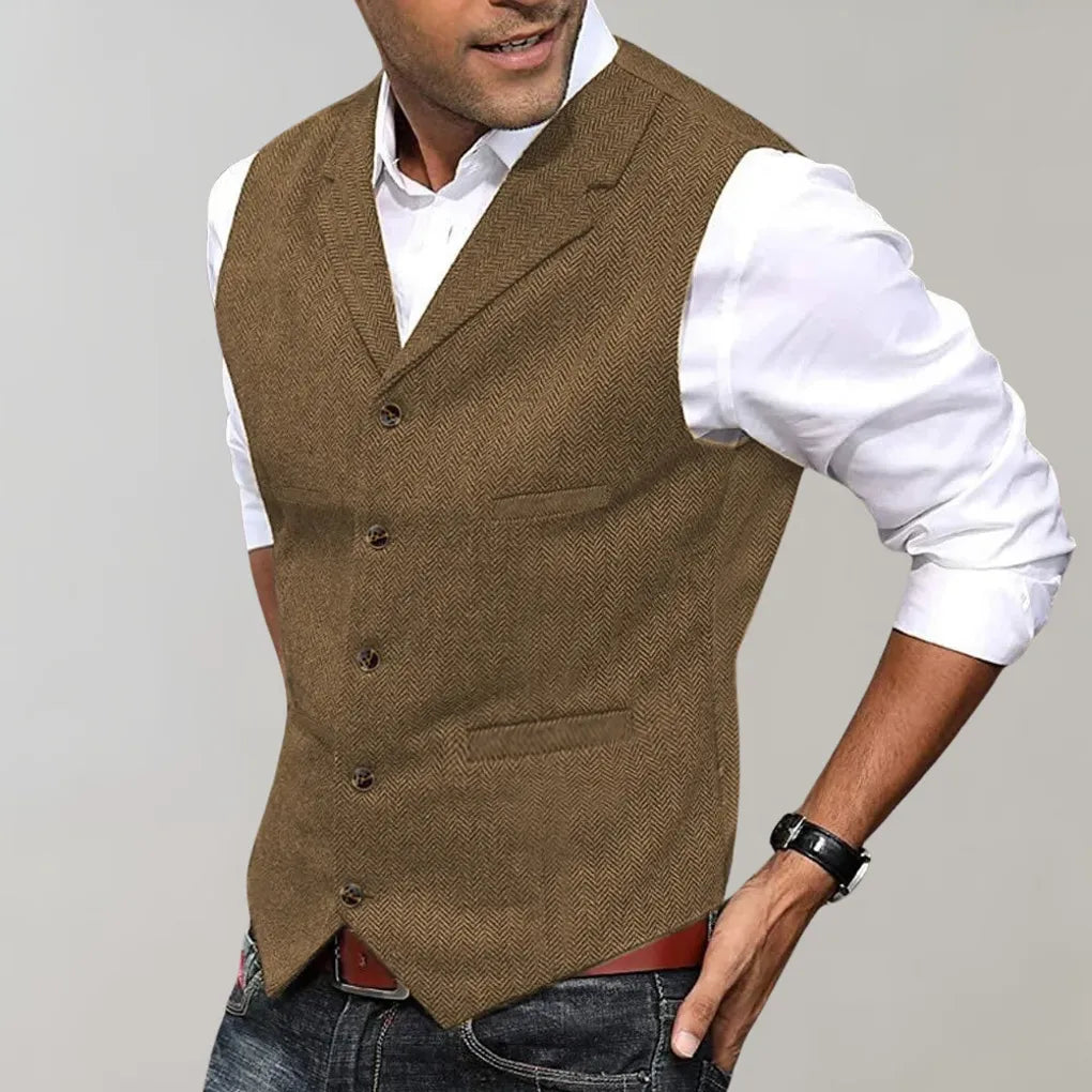 Elegant Herre Vest – Raffineret Lag til Formelle Looks