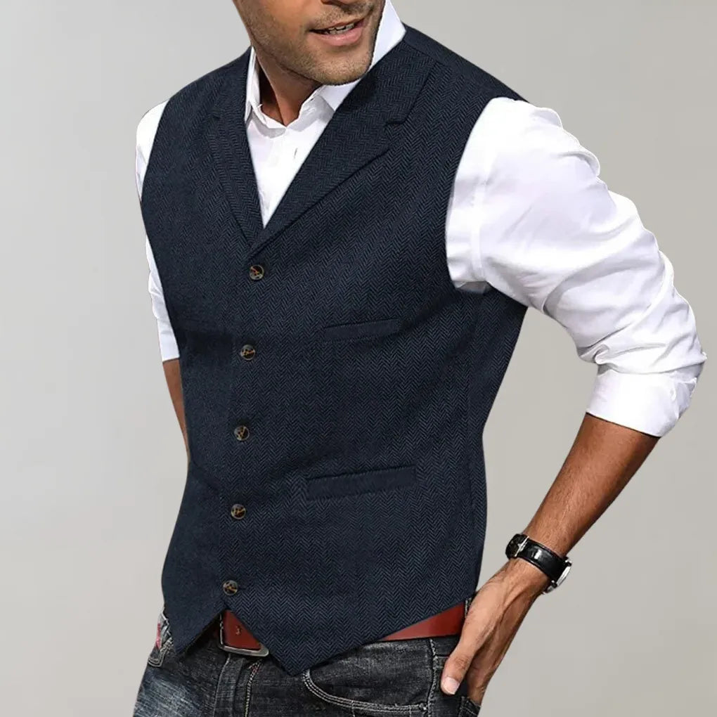 Elegant Herre Vest – Raffineret Lag til Formelle Looks