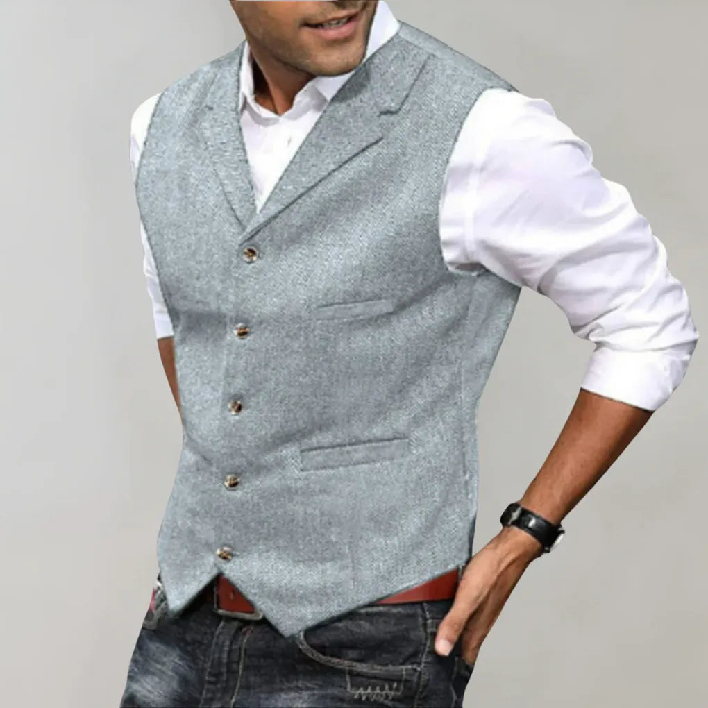Elegant Herre Vest – Raffineret Lag til Formelle Looks