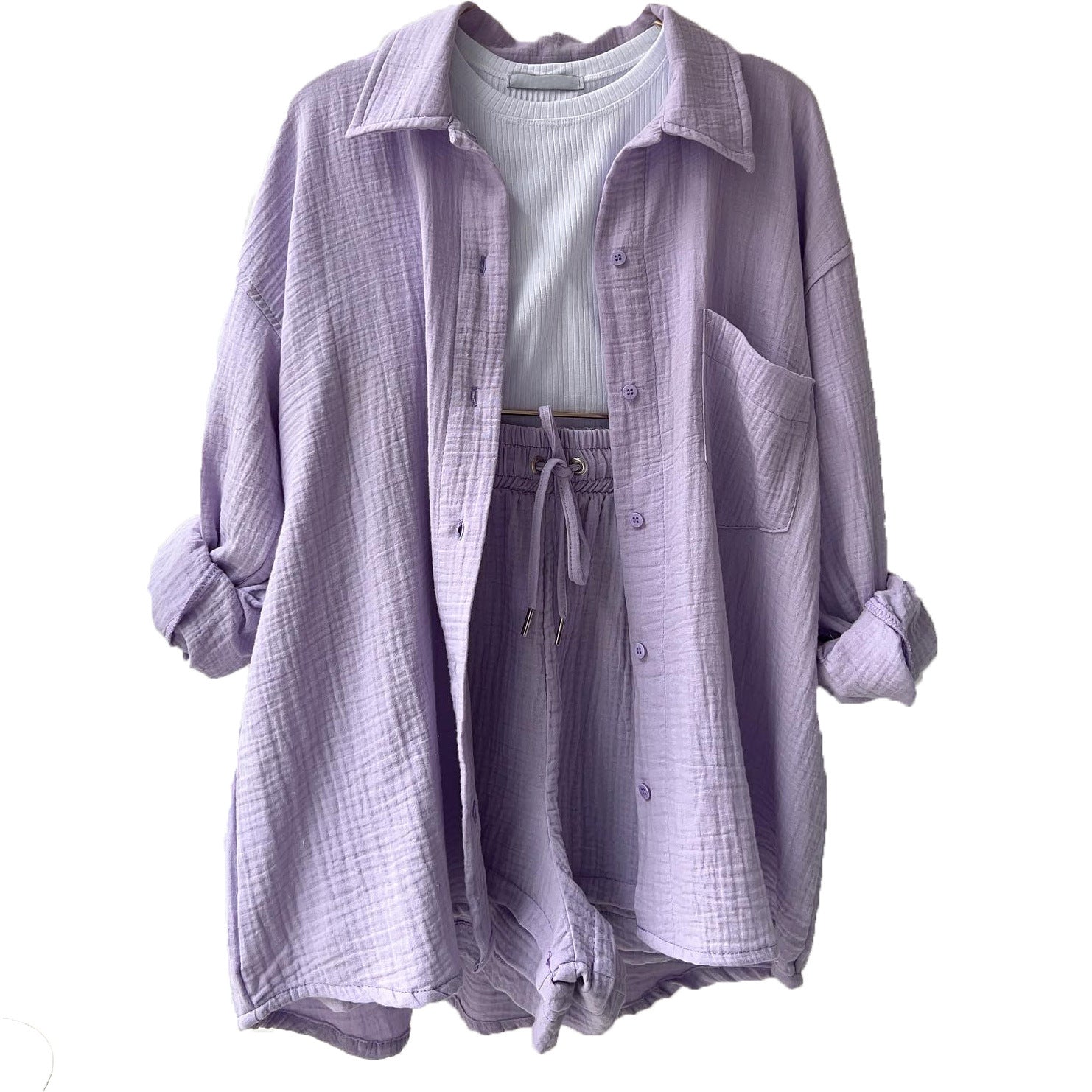 Two-Piece Summer Set | Women's Shirt and Shorts