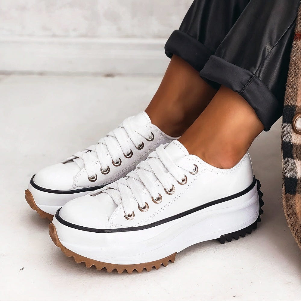 Elisa™ | Női bőr platform sneaker